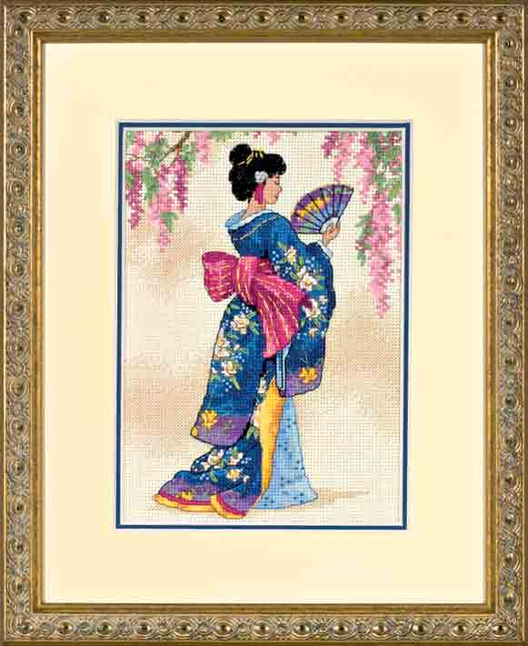 click here to view larger image of Elegant Geisha (counted cross stitch kit)