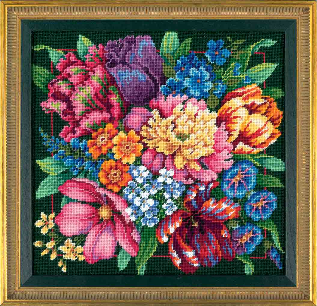 click here to view larger image of Floral Splendor (needlepoint kits)