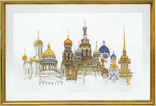 click here to view larger image of St Petersburg - Linen (counted cross stitch kit)
