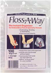 Floss-a-way bags 100 w/ring
