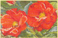 click here to view larger image of Orangeade Rose (counted cross stitch kit)