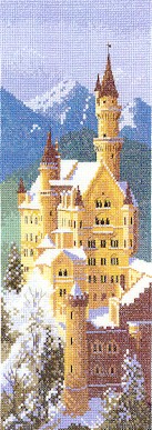 click here to view larger image of Neuschwanstein Castle (counted cross stitch kit)