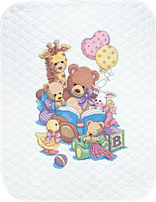 Teddy and Friends Crib Cover