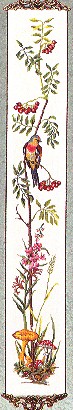 click here to view larger image of Birds and Berries Bellpull (counted cross stitch kit)