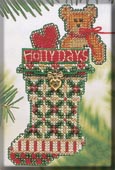 click here to view larger image of Holly Days Stocking (counted cross stitch kit)