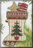 click here to view larger image of Evergreen Stocking (counted cross stitch kit)