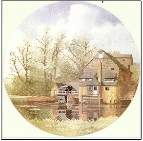 click here to view larger image of Watermill - The Circles (counted cross stitch kit)