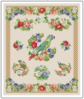 click here to view larger image of Sampler - Parrot (chart)