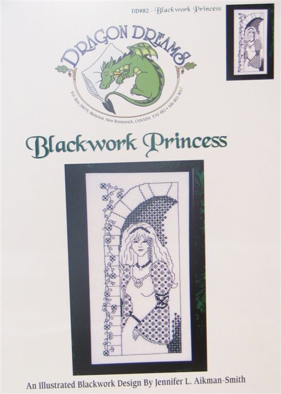 click here to view larger image of Blackwork Princess (chart)