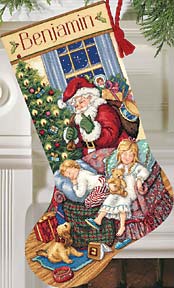 click here to view larger image of Sweet Dreams Stocking (counted cross stitch kit)