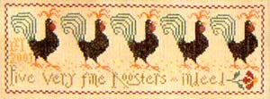 Five Fine Roosters