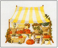 Open Market With Yellow Canopy