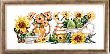 click here to view larger image of Yellow Flowers (counted cross stitch kit)
