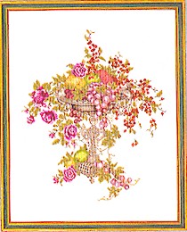 click here to view larger image of Flowers & Fruit (counted cross stitch kit)