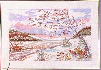 click here to view larger image of Phesant Landscape (counted cross stitch kit)