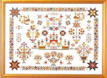click here to view larger image of Sampler 1874 (counted cross stitch kit)