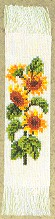 click here to view larger image of Sunflower Bookmark (counted cross stitch kit)