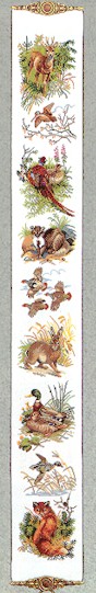 click here to view larger image of Wildlife Bellpull (counted cross stitch kit)