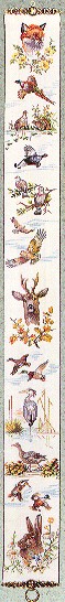 click here to view larger image of Wildlife Bellpull (counted cross stitch kit)