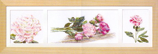 click here to view larger image of Peony - Aida (counted cross stitch kit)