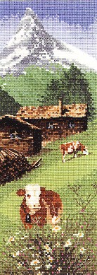 click here to view larger image of Alpine Meadow by John Clayton - International  (counted cross stitch kit)