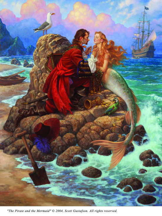 Pirate and The Mermaid - large format
