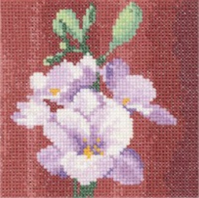 click here to view larger image of Mini Freesia  (counted cross stitch kit)