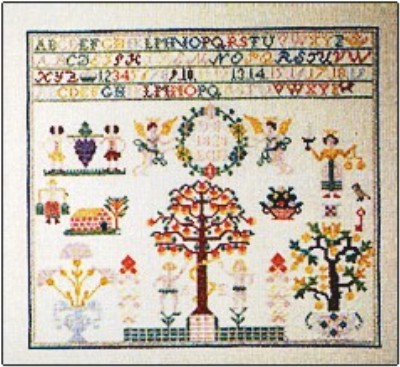 click here to view larger image of Sampler 1828 Altes Land (counted cross stitch kit)