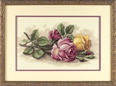 click here to view larger image of Rose Cutting (counted cross stitch kit)