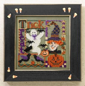 click here to view larger image of Trick or Treat Collage (2006) (counted cross stitch kit)