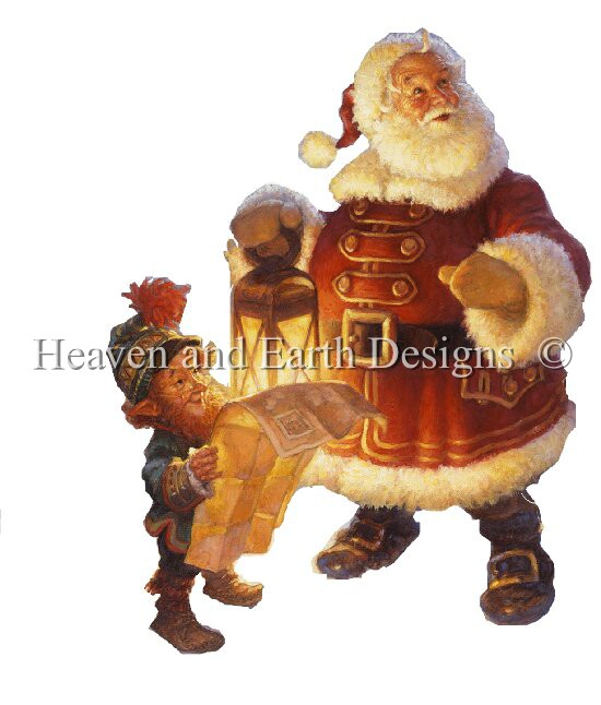 Santa Claus & His Elf - Gustafson