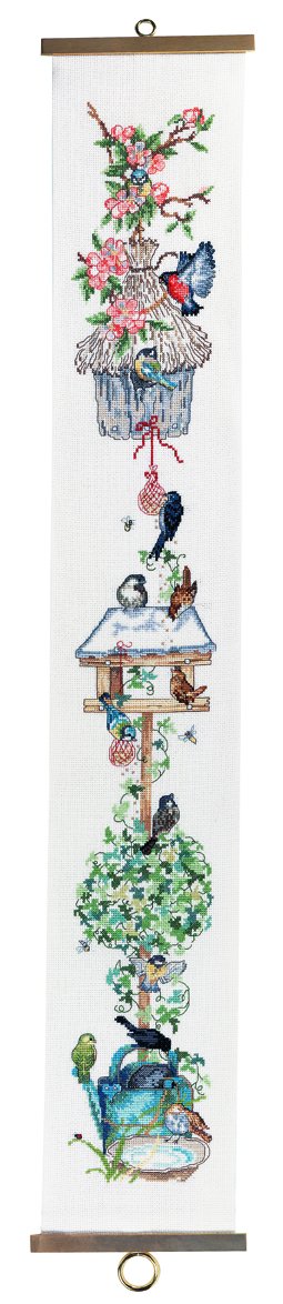 click here to view larger image of Birdhouse Bellpull (counted cross stitch kit)