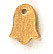 Metallic Gold Bell Button