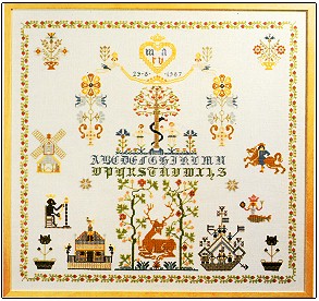click here to view larger image of Sampler - Tree Of Life (counted cross stitch kit)