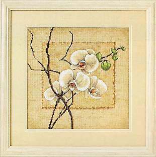 click here to view larger image of Oriental Orchids (counted cross stitch kit)
