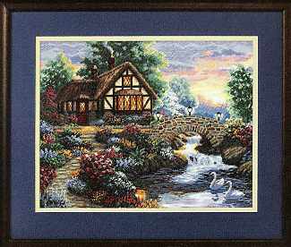 click here to view larger image of Twilight Bridge (counted cross stitch kit)