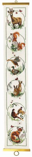 click here to view larger image of Animal Bellpull (counted cross stitch kit)