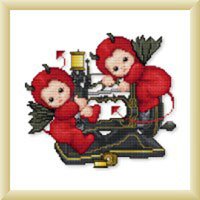 Little Stitch Devils on Sewing Machine