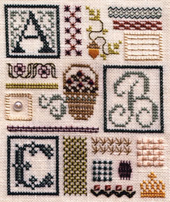 click here to view larger image of Sampler of Stitches - Part One ABC (chart)