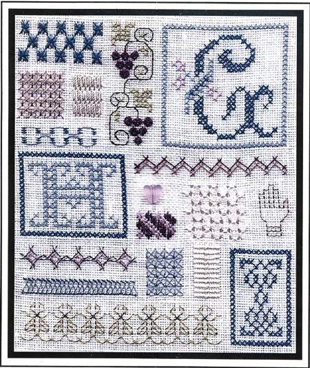 click here to view larger image of Sampler of Stitches (charm included) GHI (chart)