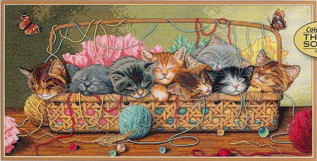 click here to view larger image of Kitty Litter (counted cross stitch kit)