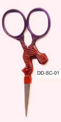 Red and Purple Hen Scissors