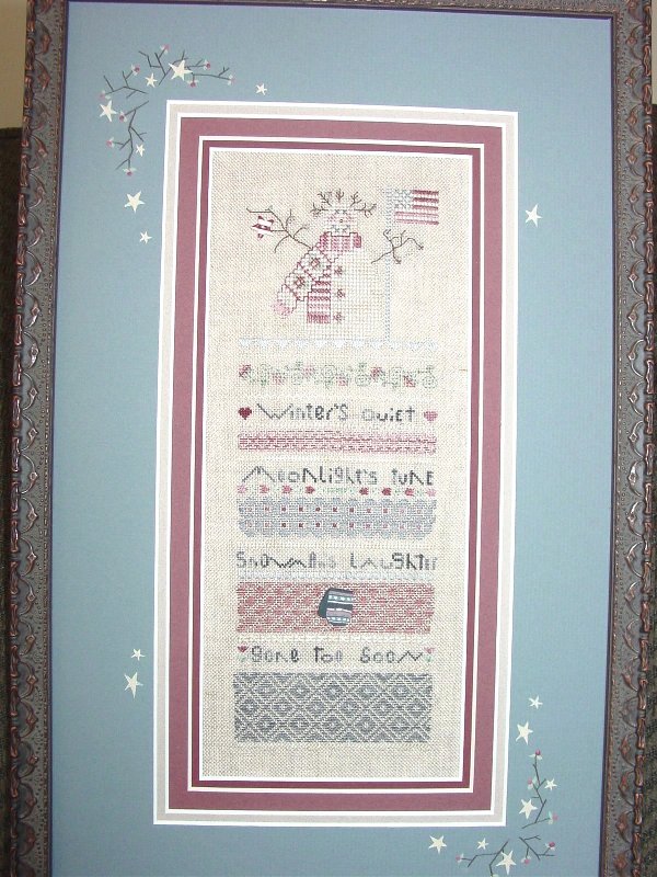 click here to view larger image of Patriotic Snowman (counted cross stitch kit)
