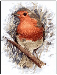 click here to view larger image of Robin Redbreast (counted cross stitch kit)