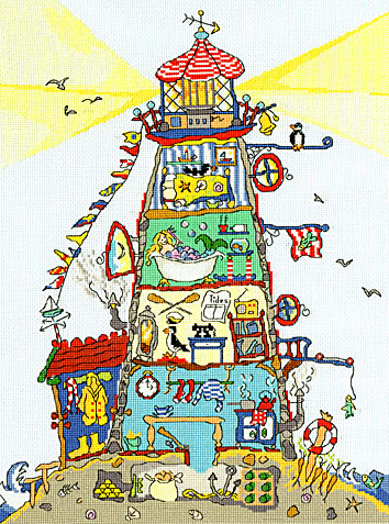 click here to view larger image of Cut Thru Lighthouse  - Amanda Loverseed (counted cross stitch kit)