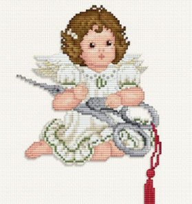 Stitching Angel with Scissors