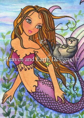 Chance Meeting Mermaid & Otter - Quick Stitch - Nadia Tate	