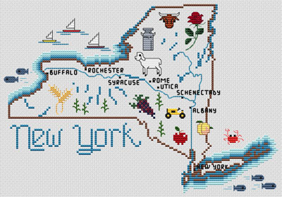 click here to view larger image of New York Map (chart)