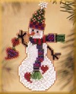 click here to view larger image of Folk Heart Snow Charmer (2003) (counted cross stitch kit)