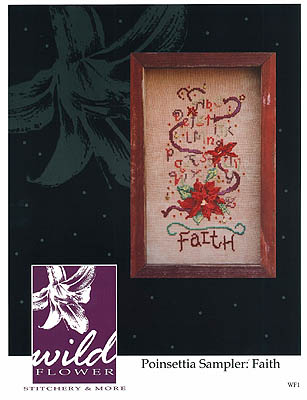 click here to view larger image of Poinsettia Sampler - Faith (chart)
